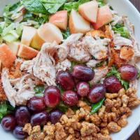 Roasted Turkey Waldorf · pulled Boar’s Head Brand® turkey, mixed greens,
celery, red onion, grapes, apples, cheddar,
...