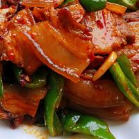 Spicy Double Cooked Pork With Cabbage & Pepper · Hot & spicy. Large.