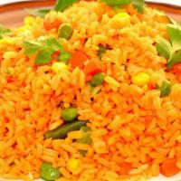 Vegetable Rice · Arroz con Vegetables.