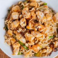 Chicken Pad Thai · Stir fried chicken breast and vegetables, tossed with fresh noodles in a sweet, . savory and...