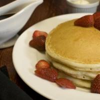 Large Pancakes · 3 pancakes, butter, syrup