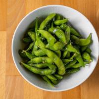 Edamame · Carefully steamed soybeans served with soy sauce