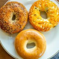 Everything Bagel · Everything bagel pictured top left