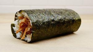 Inari Makiritto · Sweet marinated tofu skin in a handheld sushi roll with seasoned sushi rice wrapped in nori ...