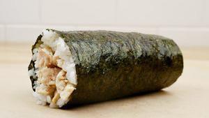 Chicken Makiritto · Grilled chicken in a handheld sushi roll with seasoned sushi rice wrapped in nori seaweed. O...