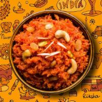 Carrot Pudding · Grated fresh carrot, slow cooked till soft in ghee and milk