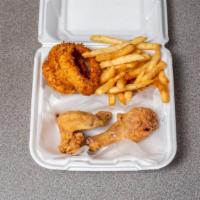Fried Chicken Platter (2 Pcs) · New item. Mix and match legs, thighs, and wings with choice of sauce.