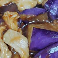 Chicken With Eggplant In Garlic Sauce · Spicy
Served with White Rice