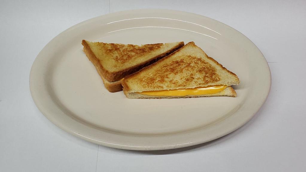 Grilled Cheese Sandwich · Served with french fries.