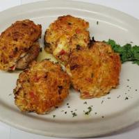 Stuffed Mushrooms · Jumbo mushrooms stuffed with crabmeat stuffing, touch of butter and sherry wine.