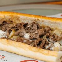 Cheesesteak · Thinly sliced Ribeye Steak served with your choice of cheese and toppings