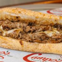 Hot Roast Beef With Provolone · Roast beef grilled in beef gravy and covered in provolone cheese