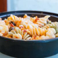 Pasta Salad · With fresh vegetables.