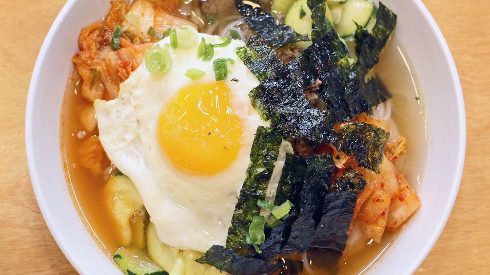 Festival Noodle · Zucchini, Kimchi, Ground Beef, Egg, Roasted seaweed