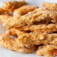 Fried Chicken Tenders (3) · Crispy fried chicken tenders.