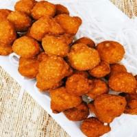Fried Mushrooms · Light and crispy, deep fried to golden brown perfection