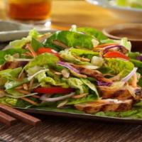 Grilled Chicken Salad (+Large Garden Salad) · Fresh and Healthy Garden Salad, comes with dressing on the side. Served with grilled crispy ...