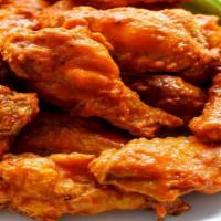 Signature Chicken Wingettes (10) · Fried chicken wingettes, tossed in your choice of sauce, served with two side dishes and cho...