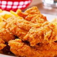 Sweet Chili Chicken Tenders (3) · Buttermilk Sweet Chili chicken tenders with your choice of two side dishes and choice of cor...