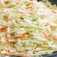 Coleslaw · A creamy and crunchy cole slaw, made fresh every day with cabbage and carrots.