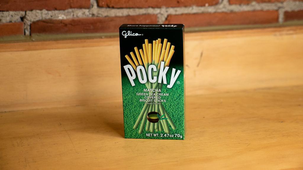 Matcha Pocky Box · 2.47 oz of Matcha Green Tea Cream Covered Biscuit Sticks