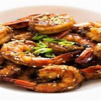 Shrimp Teriyaki Meal W/ Spinach & Brown Rice · Seared Shrimp (10) mixed with our Teriyaki sauce