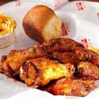 Smoked Wings Combo · With one small side.