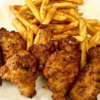 Fried Chicken Wings · Delicious fried chicken wings cooking nice golden and brown served with famous crispy French...