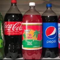 2 Liter Soda · Coke,Pepsi,Ginger Ale,Fruit Punch,Hawaiian Punch.