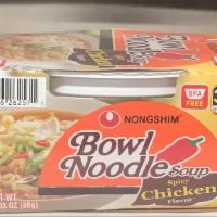 Bowl Spicy Chicken Noodle Soup (Paper Cup) · 