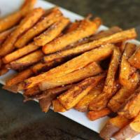 Sweet Potato Fries · Crispy, sweet, and fried to perfection.