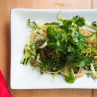 Cucumber Salad · Fresh cucumber topped with mix of flavorful vegetables.