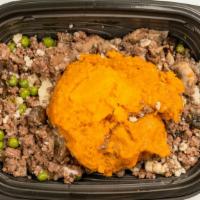 Shepherd'S Pie · Cal 496, gluten free, grass fed. Classic comfort food without the guilt! Generously seasoned...