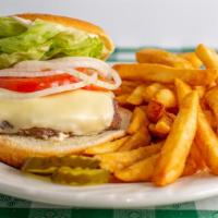California Cheeseburger · Mayonnaise, lettuce, tomato and onion.