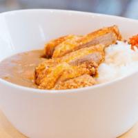 Katsu Curry · Pork cutlet, potatoes, onion, carrot, curry sauce, white or brown rice. Add extra white or b...
