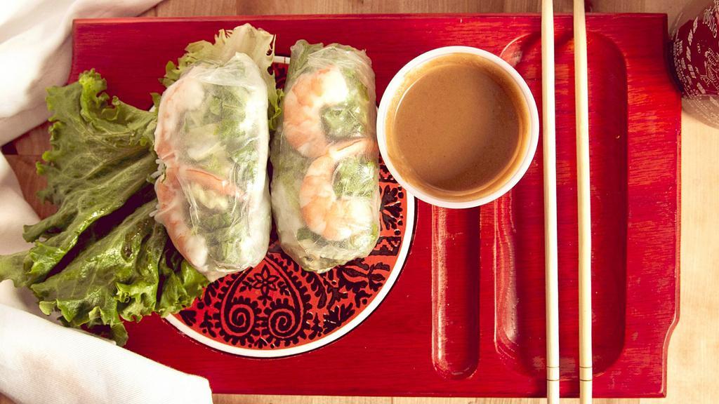 Summer Roll (2 Pcs) · In steamed rice paper.