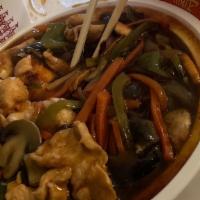 Szechuan Chicken Combo Platter · Spicy.