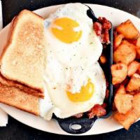 2 Eggs With Corned Beef Hash · 2 eggs any style with HOMEMADE corned corned beef hash or CHEFMATTE brand