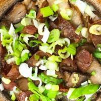 Chinese Sausage & Bacon Clay Pot Rice · 