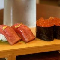 Salmon (Sake) · Contains raw fish.