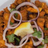 Chicken Pakora · Chicken fritters mixed with house and batter fried.