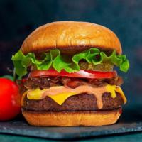 Keepin' It Classic Burger · American beef patty topped with lettuce, tomato, onion, and pickles. Served on a big classic...