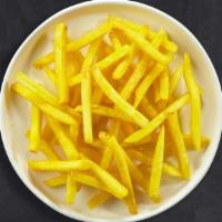 Fries Of The Guardians · (Vegetarian) Idaho potato fries cooked until golden brown and garnished with salt.