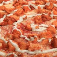 Large Buffalo Special Pizza  · Crispy Buffalo Chicken finished with a smooth Ranch Drizzle