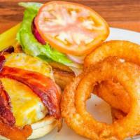 Cheeseburger · Consuming raw or undercooked meats, poultry, seafood, shellfish, or egg may increase your ri...