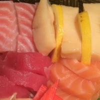 Chirashi Sushi · An assortment of fresh fish over sushi rice.