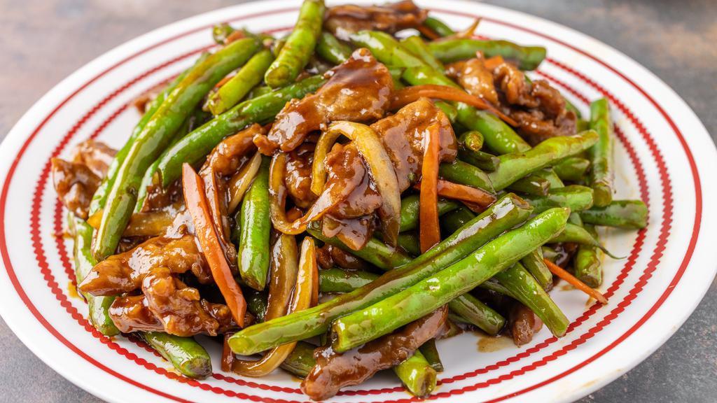 Beef W. String Beans · Hot & spicy.