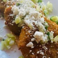 Fried Green Tomatoes · Crispy pickled tomatoes with goat cheese and remoulade