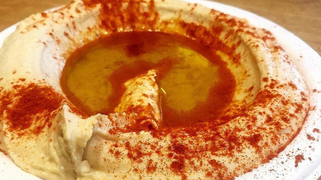 Hummus* · Creamy chickpea spread. Vegetarian / Vegan.