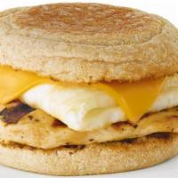 The Xxx (75G Protein) Sandwich · Six egg whites, grilled chicken, and cheese.